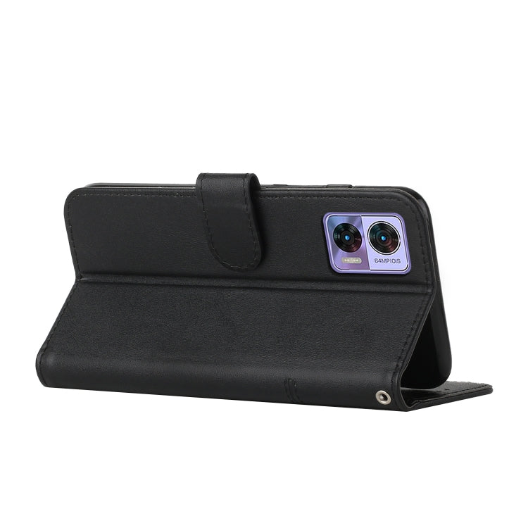 For Motorola Edge 30 Neo / Edge 30 Lite Stitching Calf Texture Buckle Leather Phone Case
