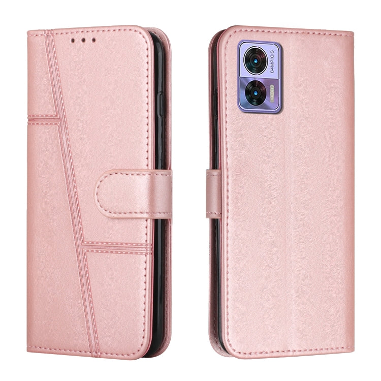 For Motorola Edge 30 Neo / Edge 30 Lite Stitching Calf Texture Buckle Leather Phone Case