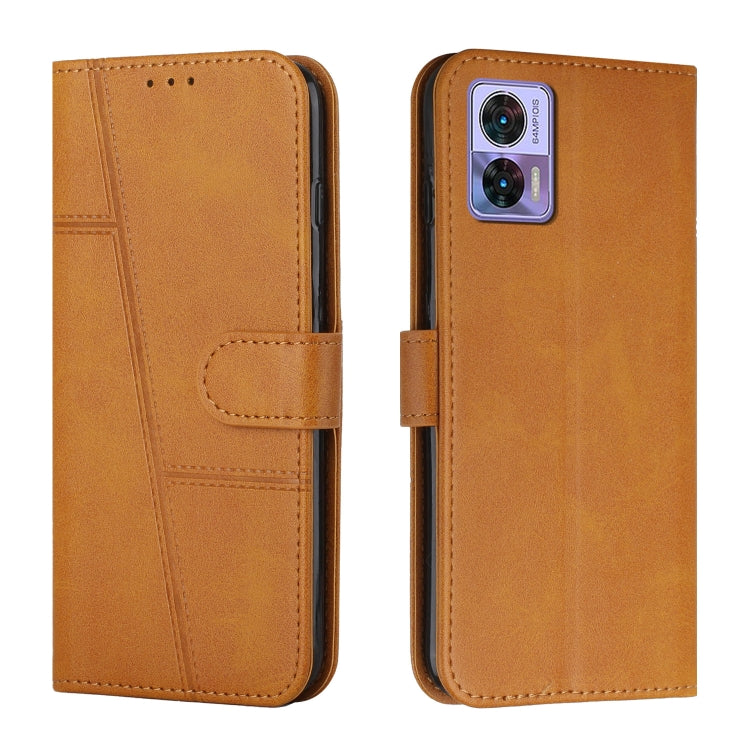 For Motorola Edge 30 Neo / Edge 30 Lite Stitching Calf Texture Buckle Leather Phone Case