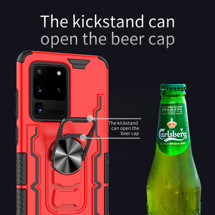 For Galaxy S20 Ultra Shockproof PC + TPU Protective Case with Beer Opener & Car Holder