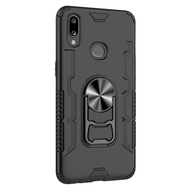 For Galaxy A10s Shockproof PC + TPU Protective Case with Beer Opener & Car Holder