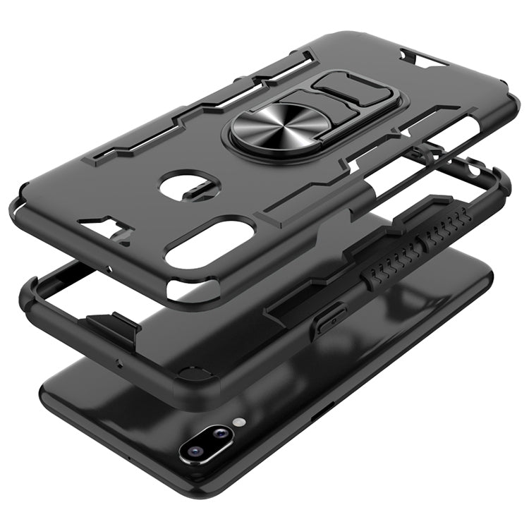 For Galaxy A10s Shockproof PC + TPU Protective Case with Beer Opener & Car Holder