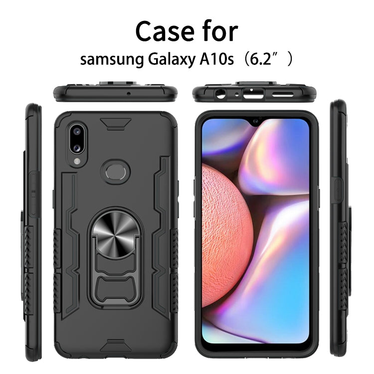 For Galaxy A10s Shockproof PC + TPU Protective Case with Beer Opener & Car Holder