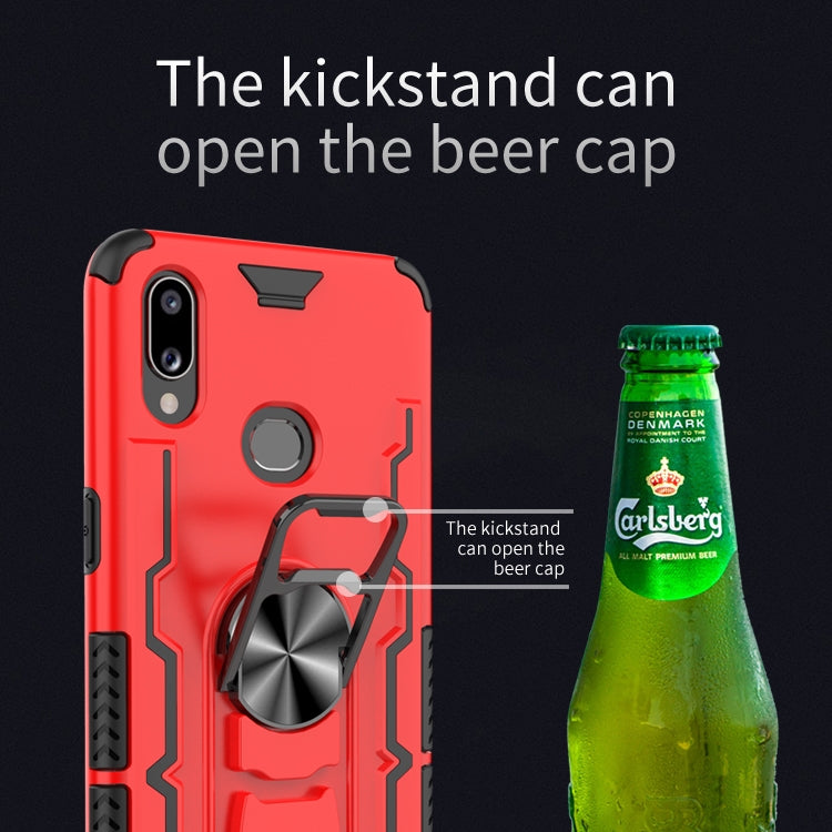 For Galaxy A10s Shockproof PC + TPU Protective Case with Beer Opener & Car Holder