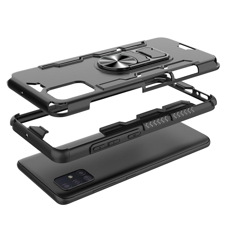For Galaxy A51 Shockproof PC + TPU Protective Case with Beer Opener & Car Holder