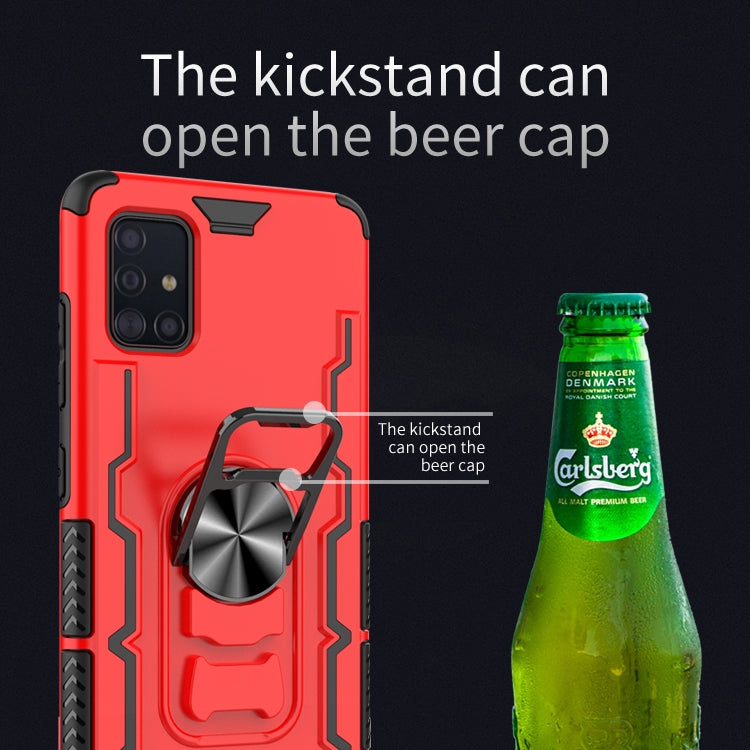 For Galaxy A51 Shockproof PC + TPU Protective Case with Beer Opener & Car Holder