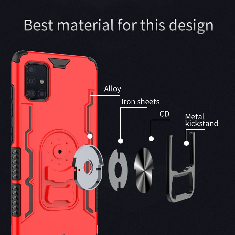 For Galaxy A51 Shockproof PC + TPU Protective Case with Beer Opener & Car Holder