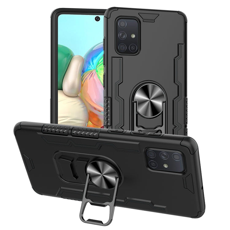 For Galaxy A71 Shockproof PC + TPU Protective Case with Beer Opener & Car Holder
