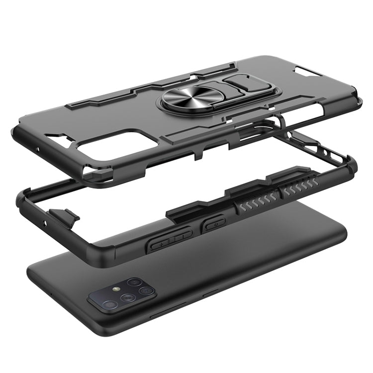 For Galaxy A71 Shockproof PC + TPU Protective Case with Beer Opener & Car Holder