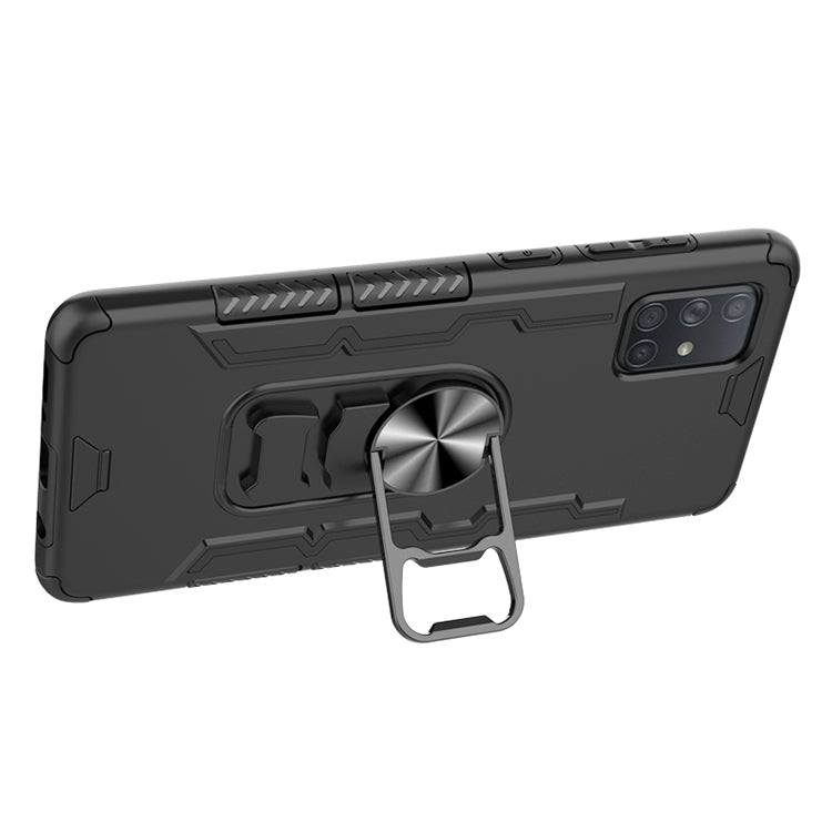 For Galaxy A71 Shockproof PC + TPU Protective Case with Beer Opener & Car Holder