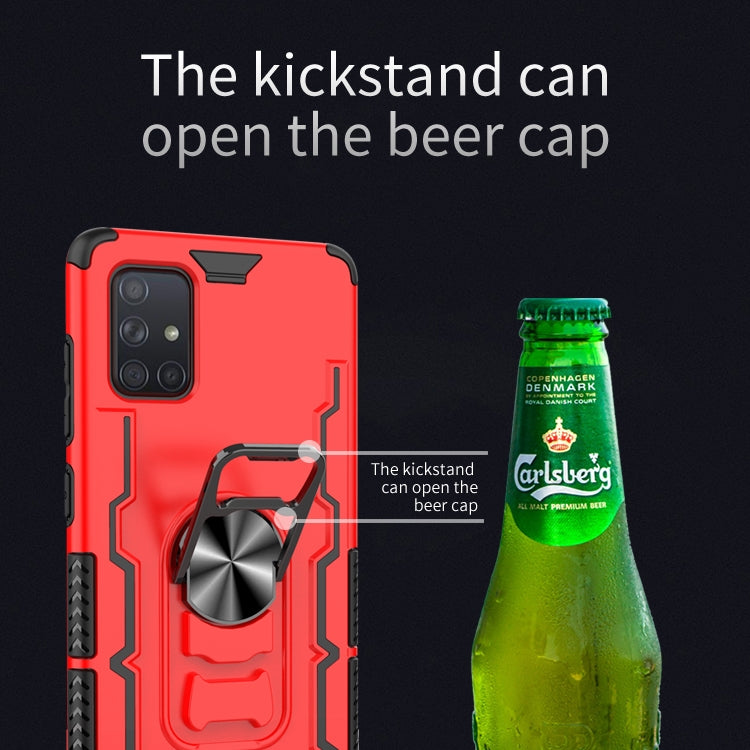 For Galaxy A71 Shockproof PC + TPU Protective Case with Beer Opener & Car Holder