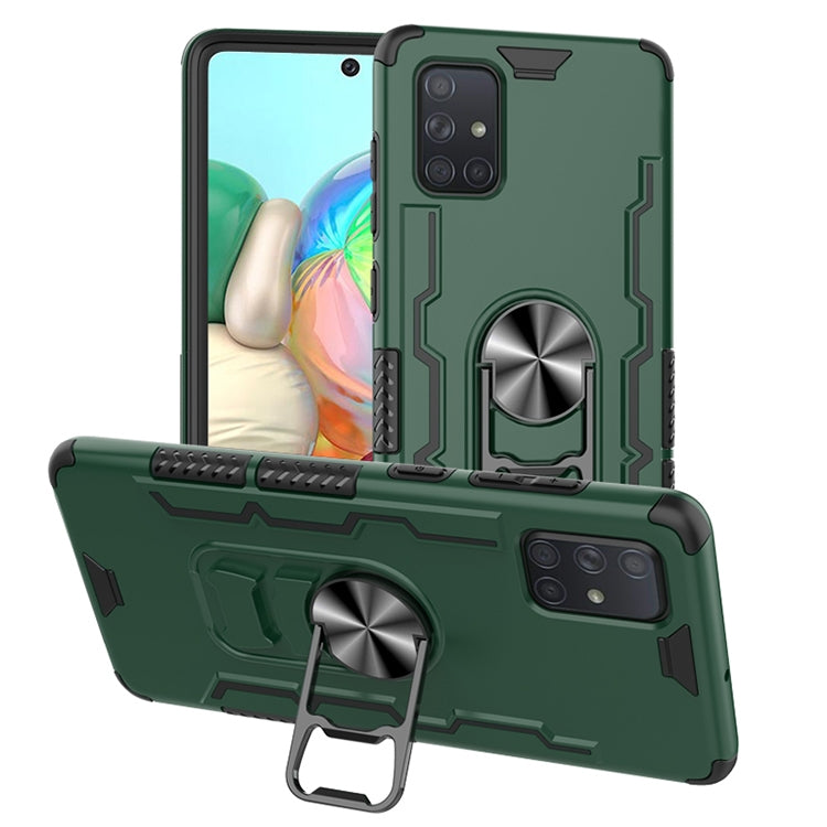 For Galaxy A71 Shockproof PC + TPU Protective Case with Beer Opener & Car Holder