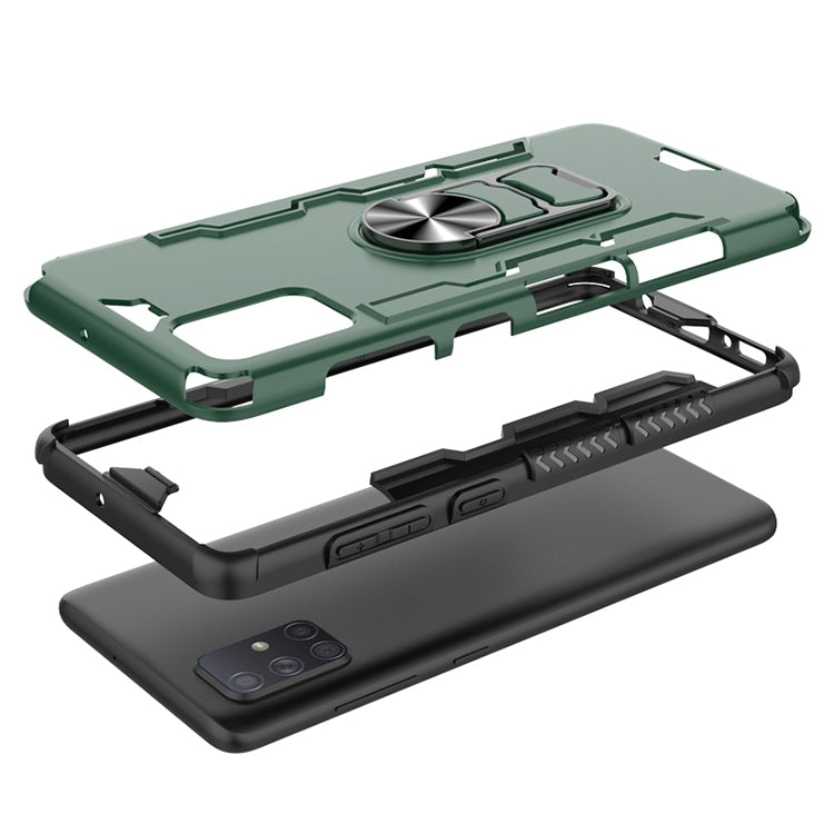 For Galaxy A71 Shockproof PC + TPU Protective Case with Beer Opener & Car Holder