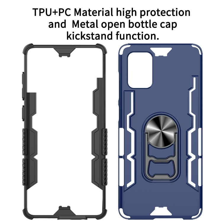 For Galaxy A71 Shockproof PC + TPU Protective Case with Beer Opener & Car Holder