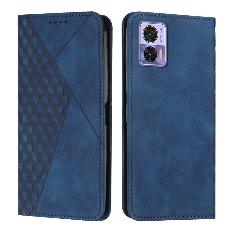 For Motorola Edge 30 Neo / Edge 30 Lite Diamond Pattern Skin Feel Magnetic Leather Phone Case