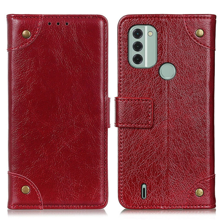 For Nokia C31 Copper Buckle Nappa Texture Horizontal Flip Leather Phone Case
