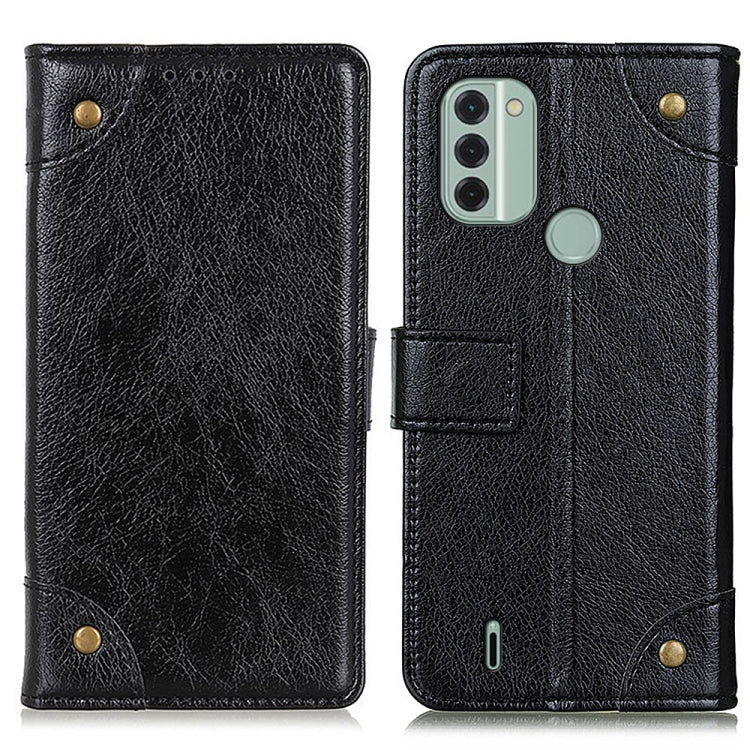 For Nokia C31 Copper Buckle Nappa Texture Horizontal Flip Leather Phone Case