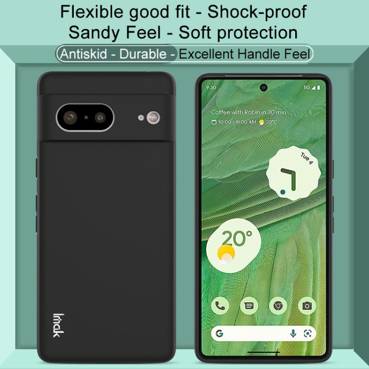 For Google Pixel 7 imak UC-3 Series Shockproof Frosted TPU Phone Case(Black)