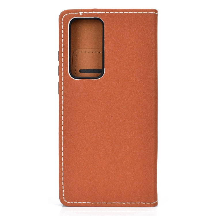 For Huawei P40 Solid Color Frosted Magnetic Horizontal Flip Leather Case with Card Slots & Holder