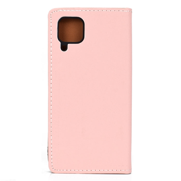 For Huawei P40 Lite Solid Color Frosted Magnetic Horizontal Flip Leather Case with Card Slots & Holder