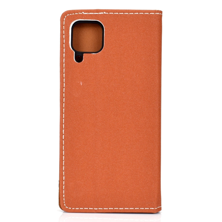 For Huawei P40 Lite Solid Color Frosted Magnetic Horizontal Flip Leather Case with Card Slots & Holder
