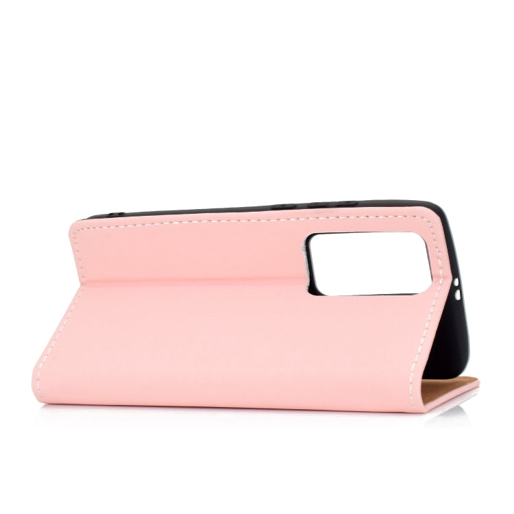 For Huawei P40 Pro Solid Color Frosted Magnetic Horizontal Flip Leather Case with Card Slots & Holder