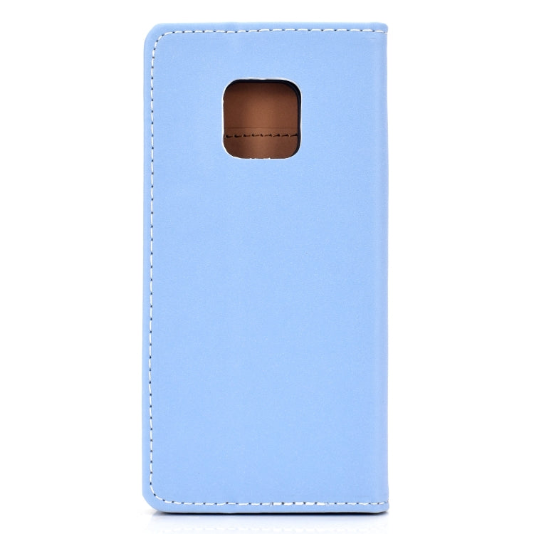 For Huawei Mate 20 Pro Solid Color Frosted Magnetic Horizontal Flip Leather Case with Card Slots & Holder
