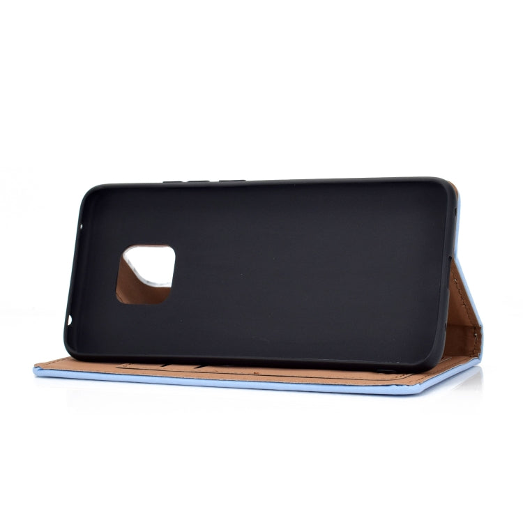 For Huawei Mate 20 Pro Solid Color Frosted Magnetic Horizontal Flip Leather Case with Card Slots & Holder
