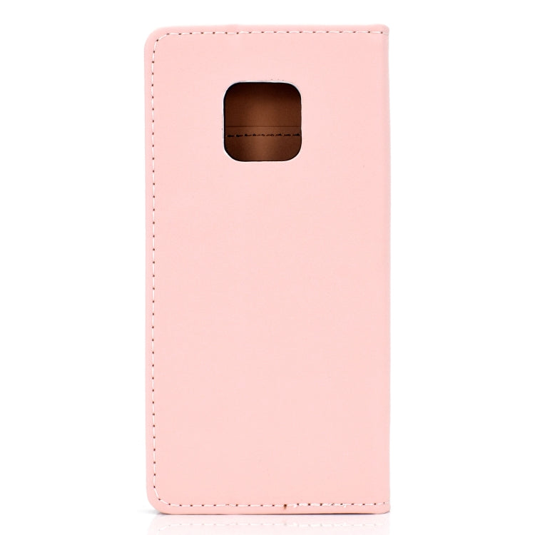 For Huawei Mate 20 Pro Solid Color Frosted Magnetic Horizontal Flip Leather Case with Card Slots & Holder