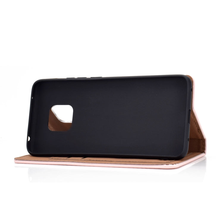 For Huawei Mate 20 Pro Solid Color Frosted Magnetic Horizontal Flip Leather Case with Card Slots & Holder