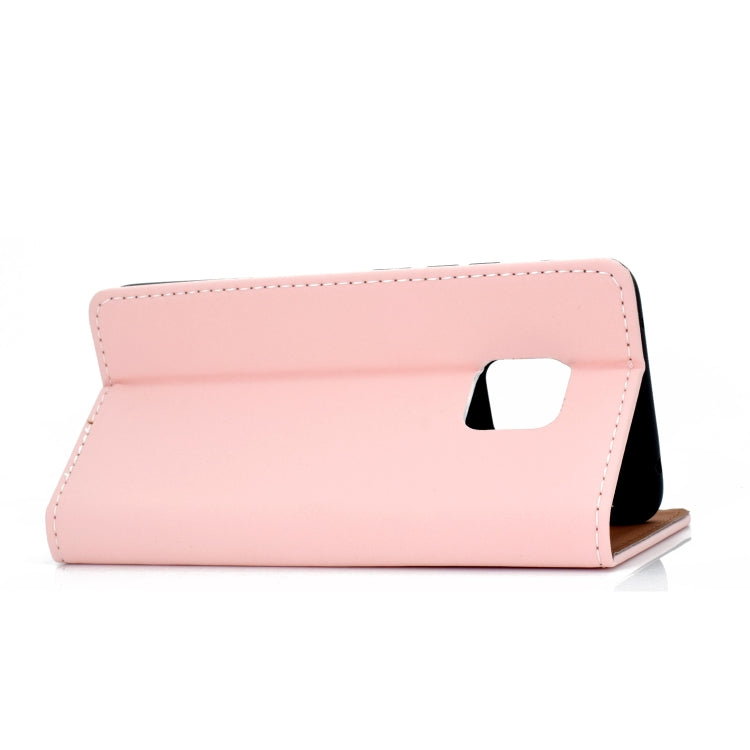 For Huawei Mate 20 Pro Solid Color Frosted Magnetic Horizontal Flip Leather Case with Card Slots & Holder