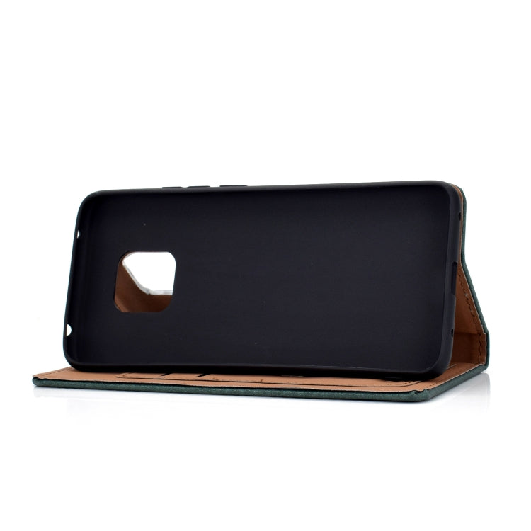 For Huawei Mate 20 Pro Solid Color Frosted Magnetic Horizontal Flip Leather Case with Card Slots & Holder