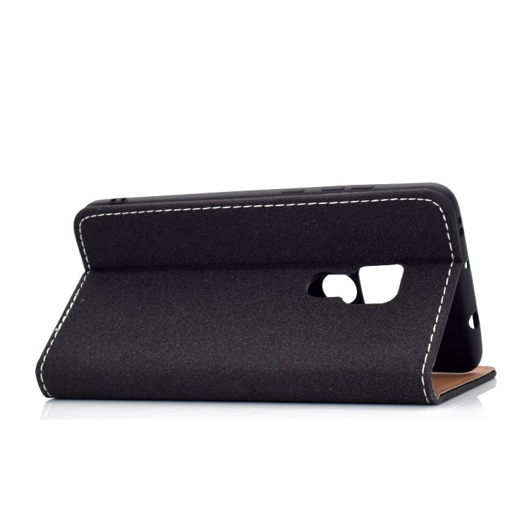 For Huawei Mate 20 Solid Color Frosted Magnetic Horizontal Flip Leather Case with Card Slots & Holder