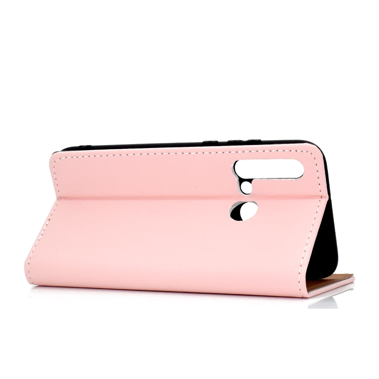 For Huawei P20 Lite(2019) Solid Color Frosted Magnetic Horizontal Flip Leather Case with Card Slots & Holder