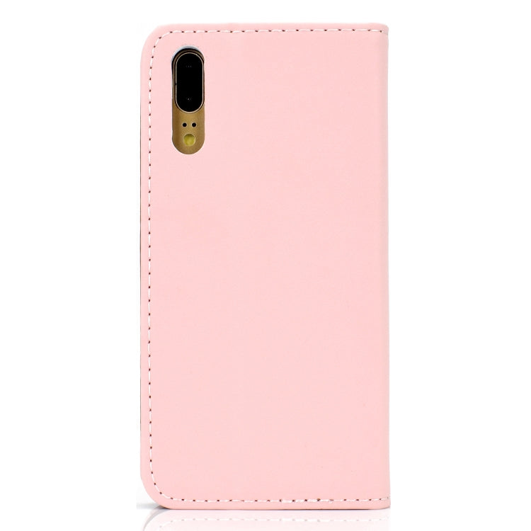 For Huawei P20 Pro Solid Color Frosted Magnetic Horizontal Flip Leather Case with Card Slots & Holder
