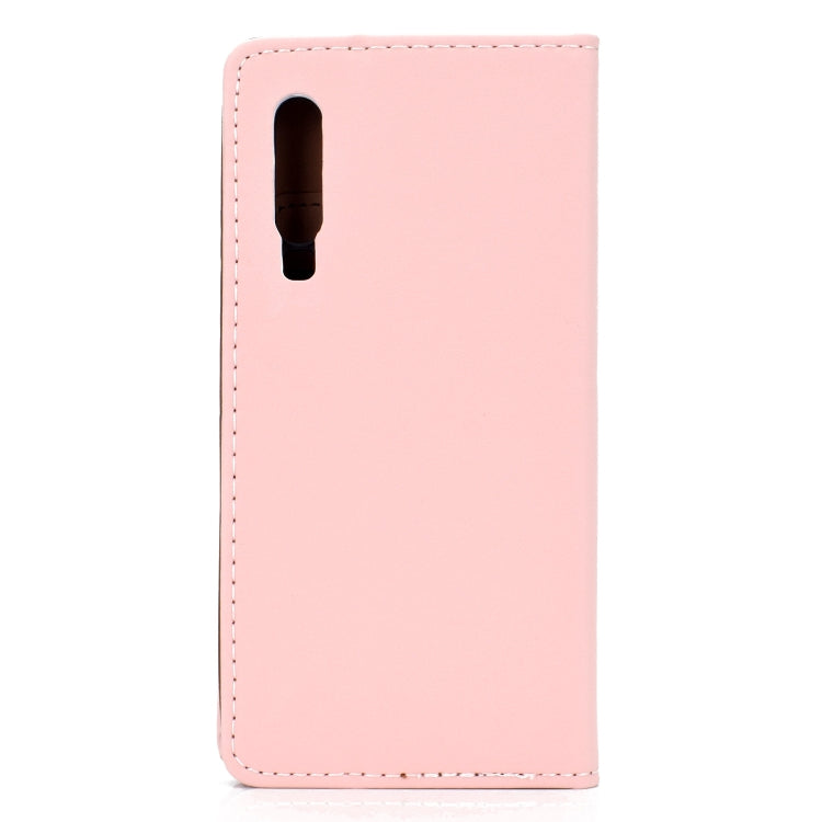 For Huawei P30 Solid Color Frosted Magnetic Horizontal Flip Leather Case with Card Slots & Holder