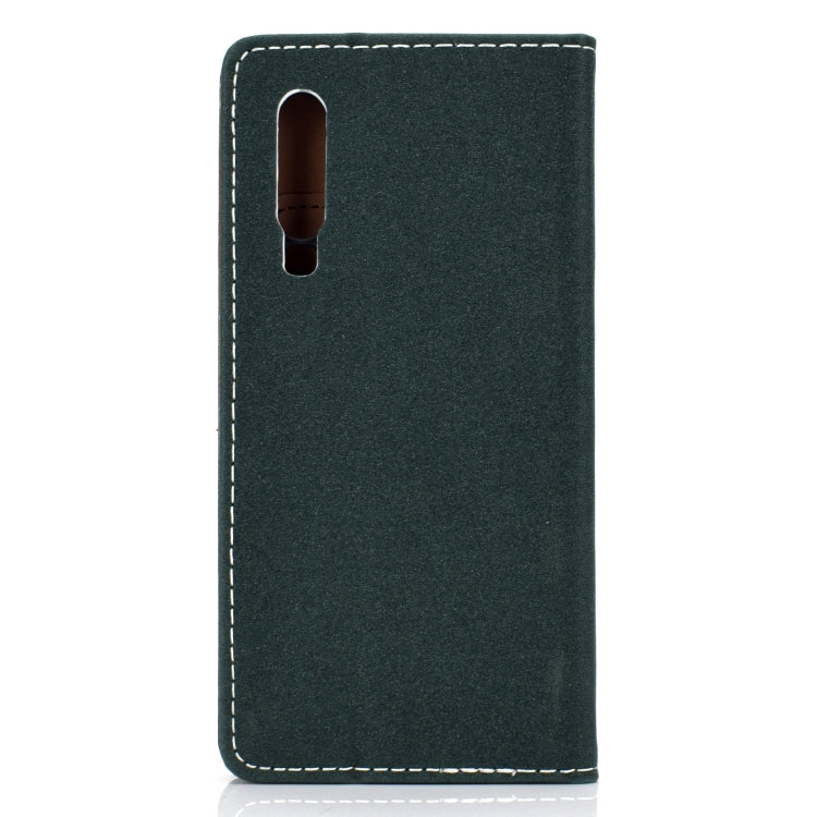 For Huawei P30 Solid Color Frosted Magnetic Horizontal Flip Leather Case with Card Slots & Holder