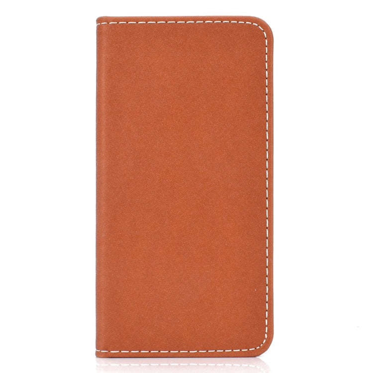 For Huawei P30 Solid Color Frosted Magnetic Horizontal Flip Leather Case with Card Slots & Holder