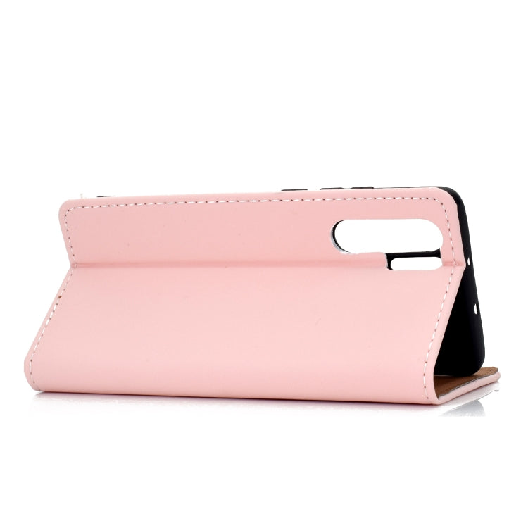 For Huawei P30 Pro Solid Color Frosted Magnetic Horizontal Flip Leather Case with Card Slots & Holder