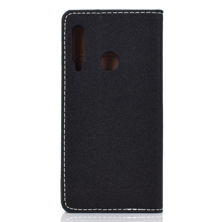For Huawei Honor 10i Solid Color Frosted Magnetic Horizontal Flip Leather Case with Card Slots & Holder
