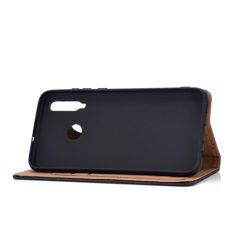 For Huawei Honor 10i Solid Color Frosted Magnetic Horizontal Flip Leather Case with Card Slots & Holder