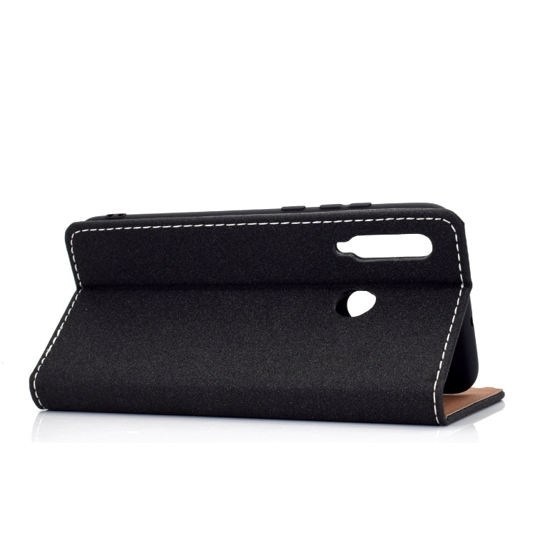 For Huawei Honor 10i Solid Color Frosted Magnetic Horizontal Flip Leather Case with Card Slots & Holder