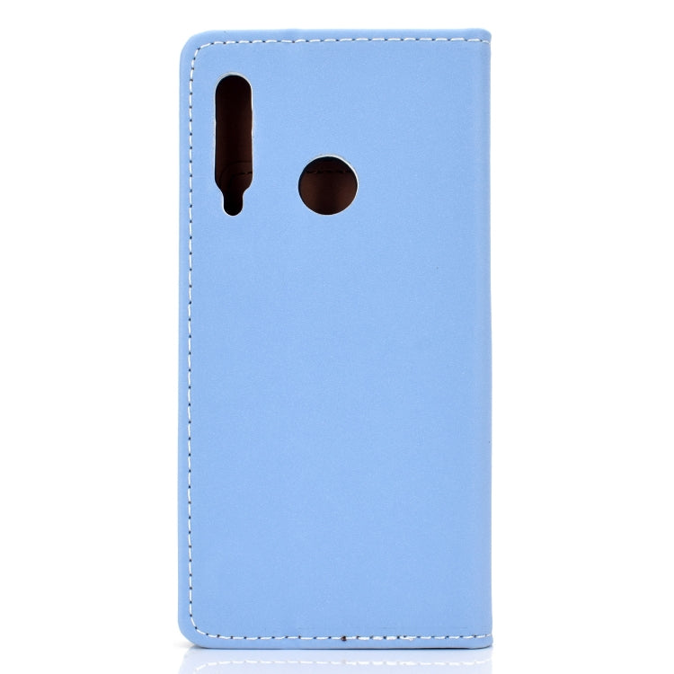 For Huawei Honor 10i Solid Color Frosted Magnetic Horizontal Flip Leather Case with Card Slots & Holder