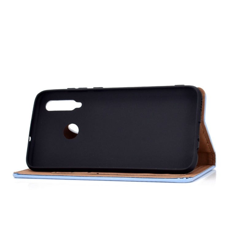 For Huawei Honor 10i Solid Color Frosted Magnetic Horizontal Flip Leather Case with Card Slots & Holder