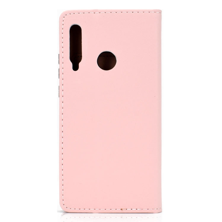 For Huawei Honor 10i Solid Color Frosted Magnetic Horizontal Flip Leather Case with Card Slots & Holder