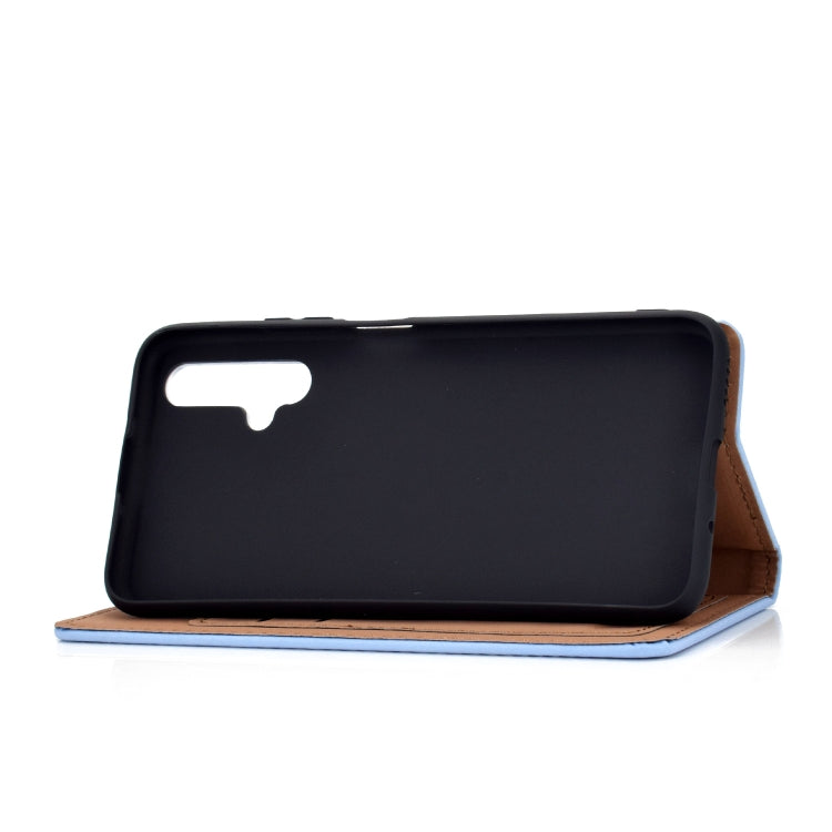 For Huawei Honor 20 Solid Color Frosted Magnetic Horizontal Flip Leather Case with Card Slots & Holder
