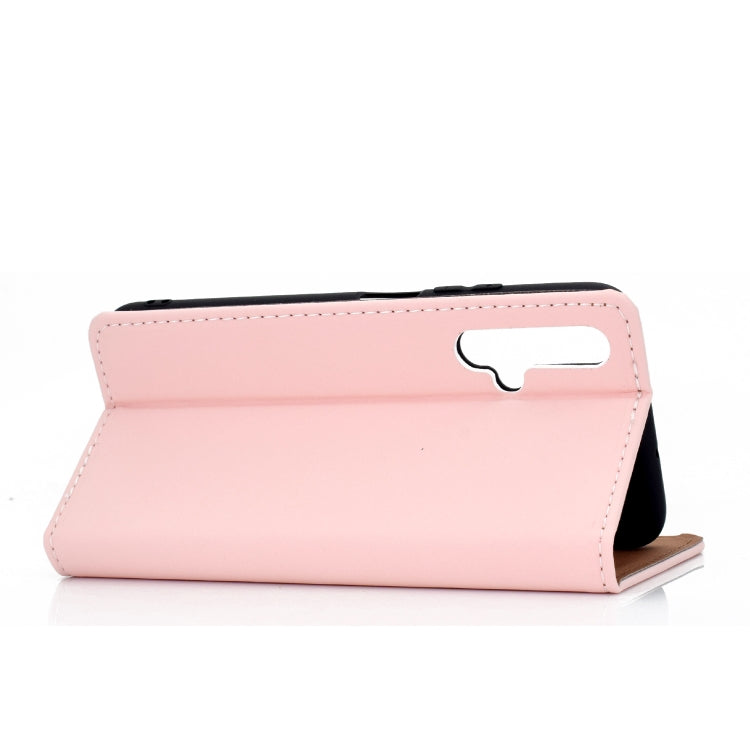 For Huawei Honor 20 Solid Color Frosted Magnetic Horizontal Flip Leather Case with Card Slots & Holder