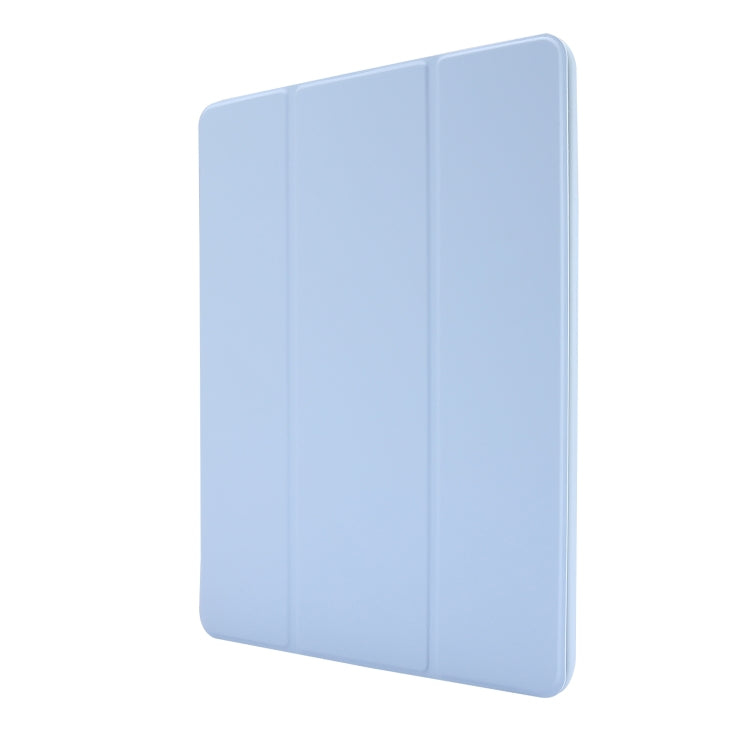 Skin Feel Pen Holder Tri-fold Tablet Leather Case For iPad Air 2 / Air / 9.7 2018 / 9.7 2017