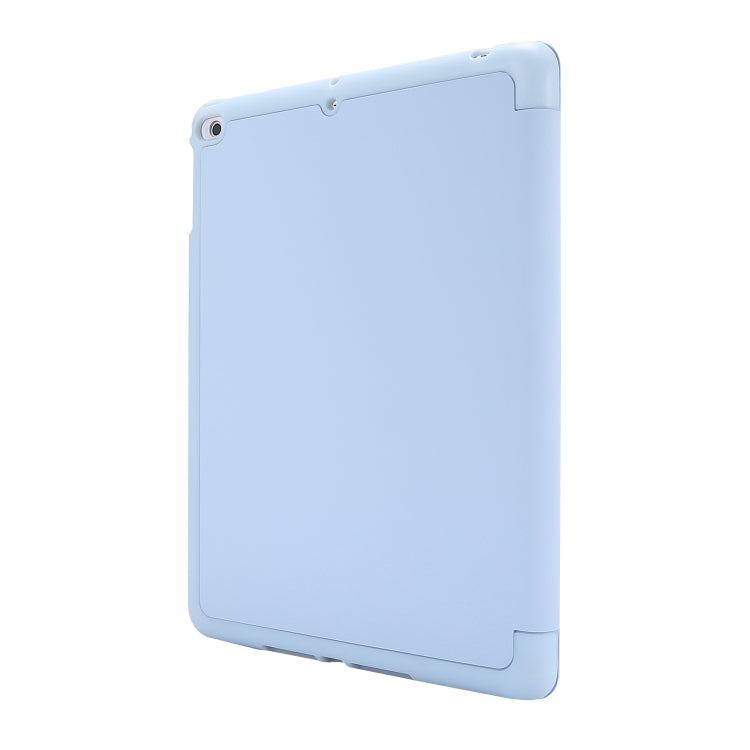 Skin Feel Pen Holder Tri-fold Tablet Leather Case For iPad Air 2 / Air / 9.7 2018 / 9.7 2017