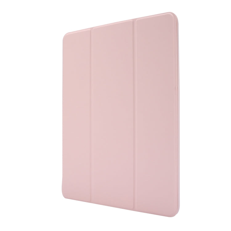 Skin Feel Pen Holder Tri-fold Tablet Leather Case For iPad Air 2 / Air / 9.7 2018 / 9.7 2017